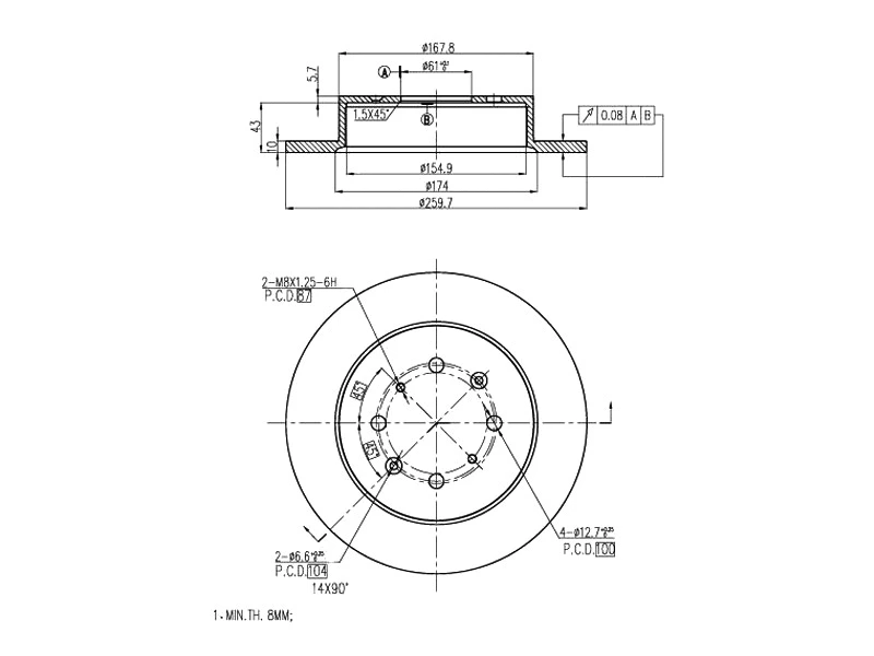 Brake Disc (AZMT-44-024-1240)