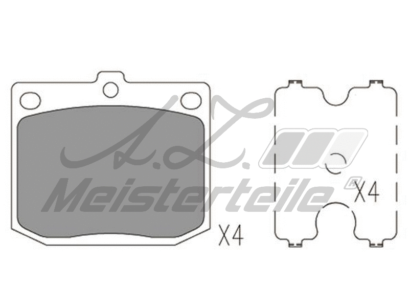 Brake Pad Set, disc brake (AZMT-44-022-2406)