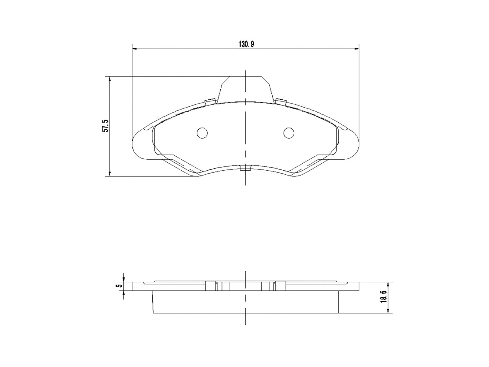 Brake Pad Set, disc brake (AZMT-44-022-1375)