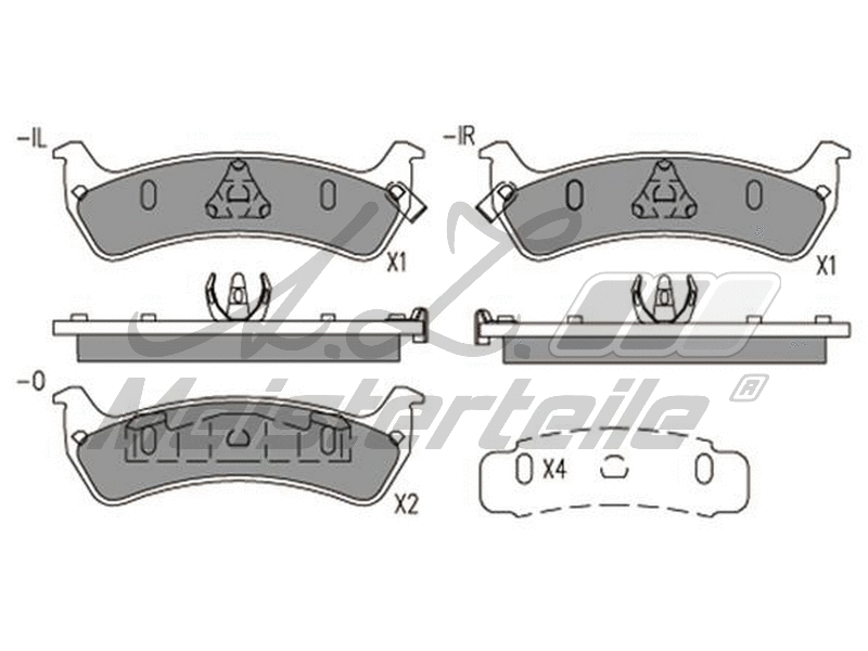 Brake Pad Set, disc brake (AZMT-44-022-2149)