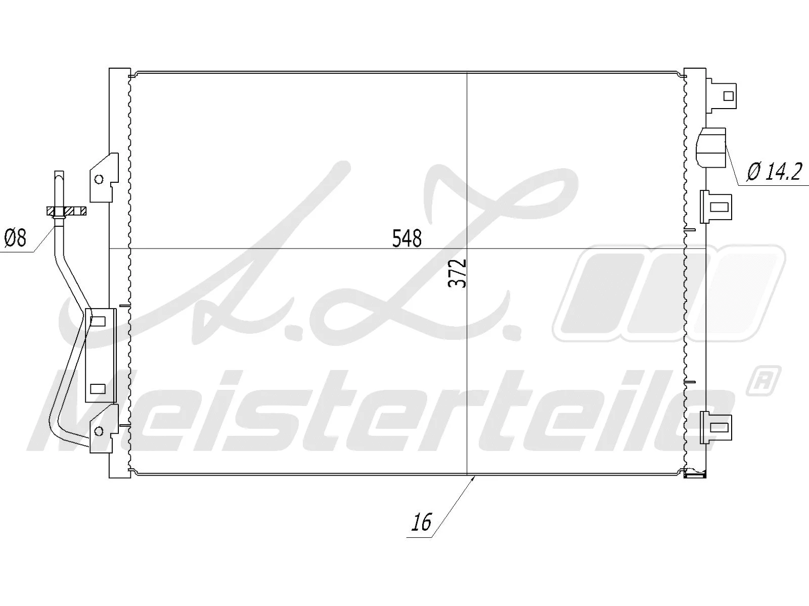 Condenser, air conditioning (AZMT-45-030-1181)