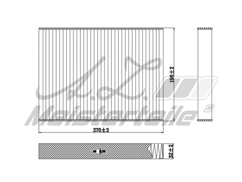 Filter, cabin air (AZMT-41-010-1671)