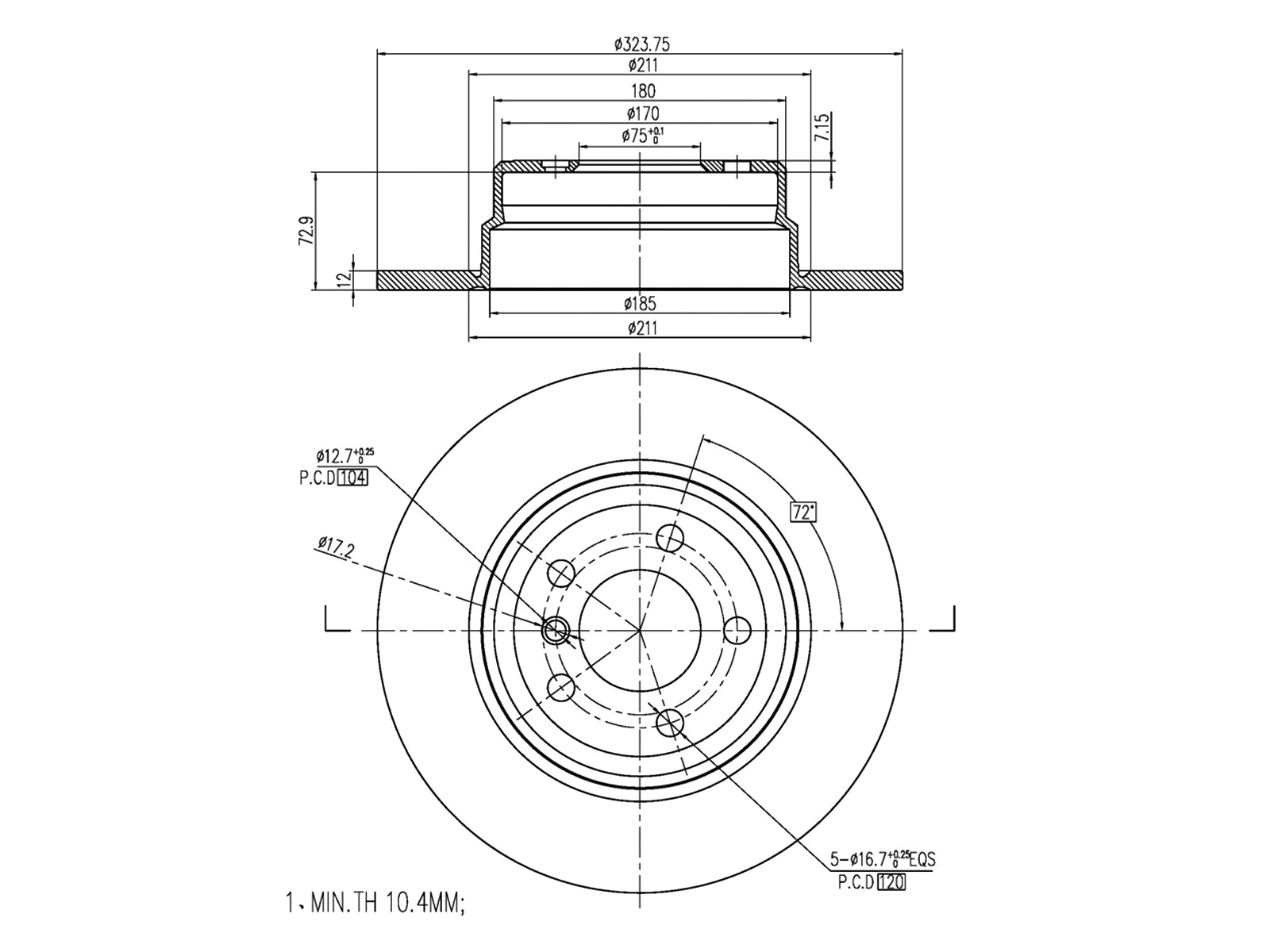 Brake Disc (AZMT-44-024-1155)