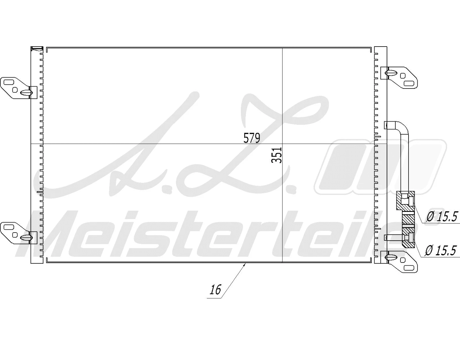 Condenser, air conditioning (AZMT-45-030-1521)