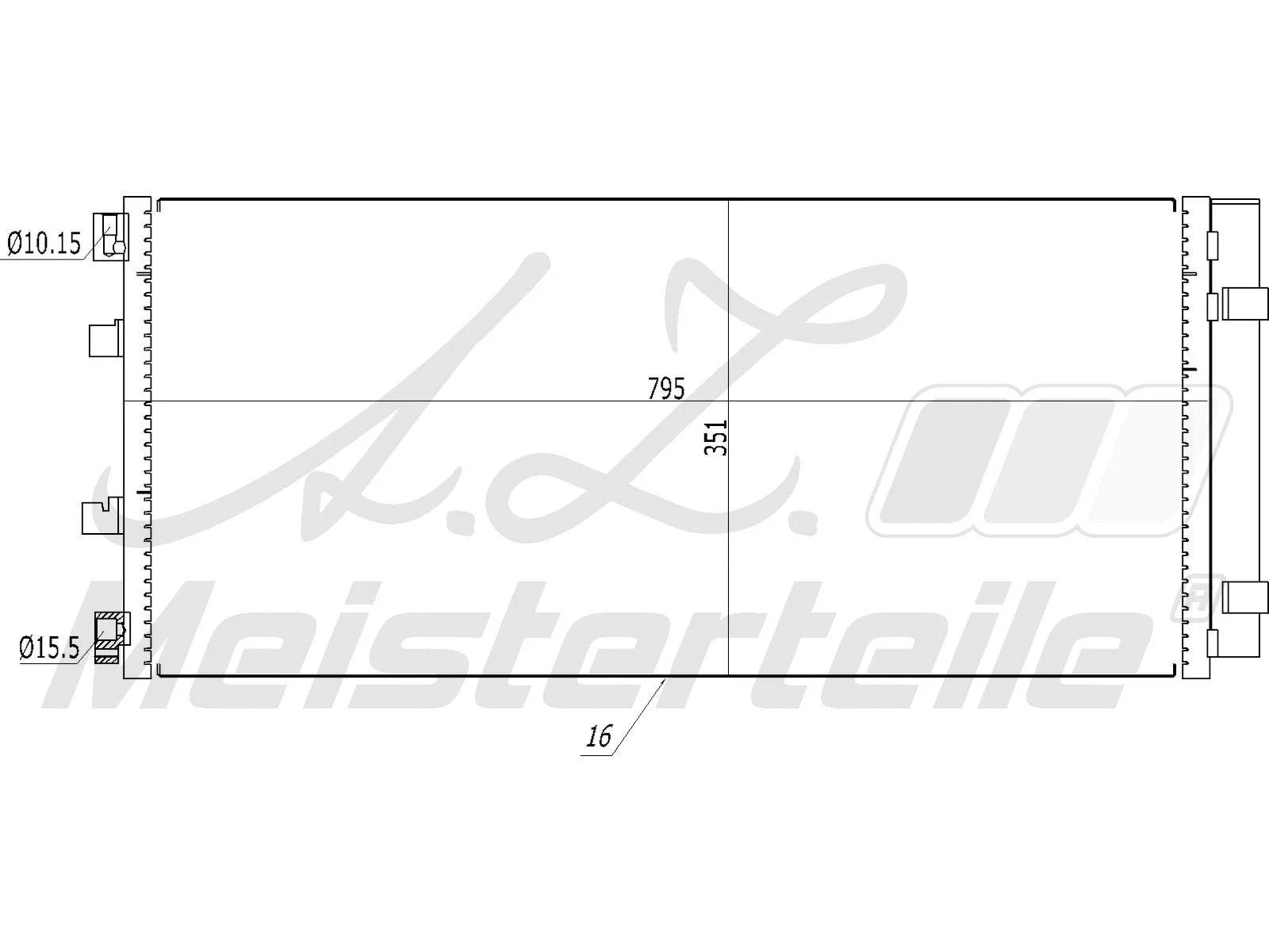 Condenser, air conditioning (AZMT-45-030-1441)