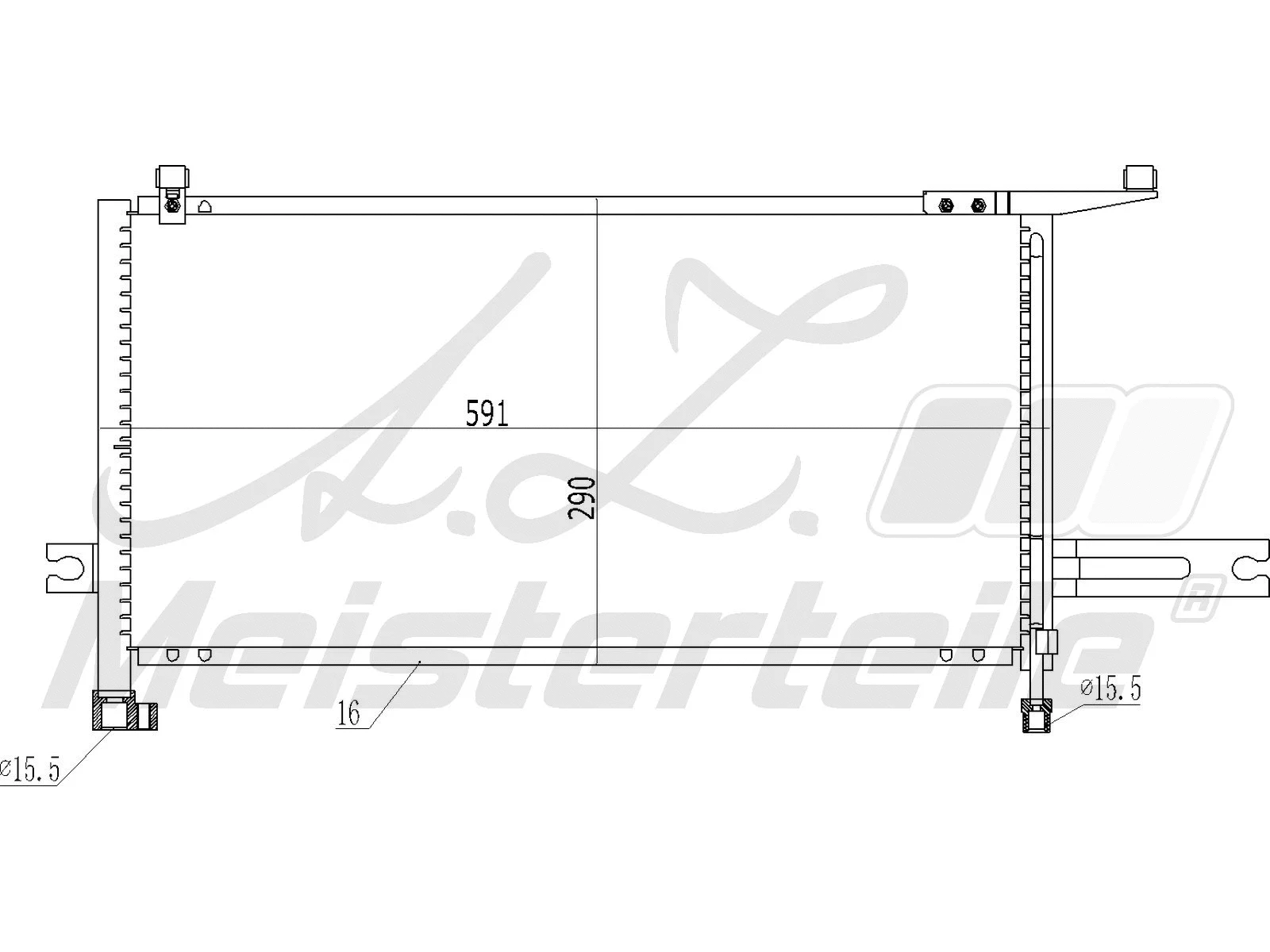 Condenser, air conditioning (AZMT-45-030-1373)