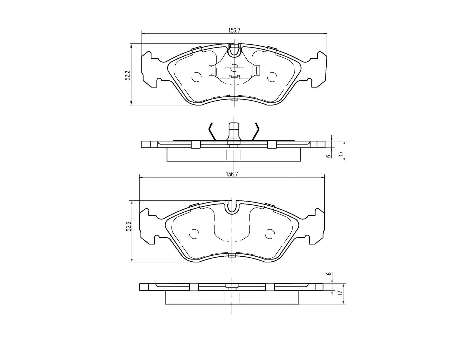 Brake Pad Set, disc brake (AZMT-44-022-1367)
