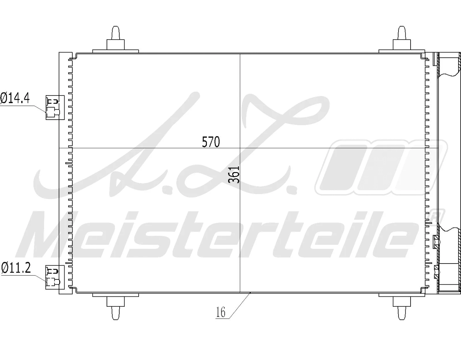 Condenser, air conditioning (AZMT-45-030-1141)