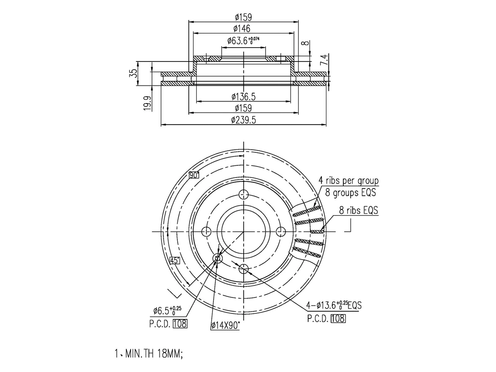 Brake Disc (AZMT-44-024-1492)