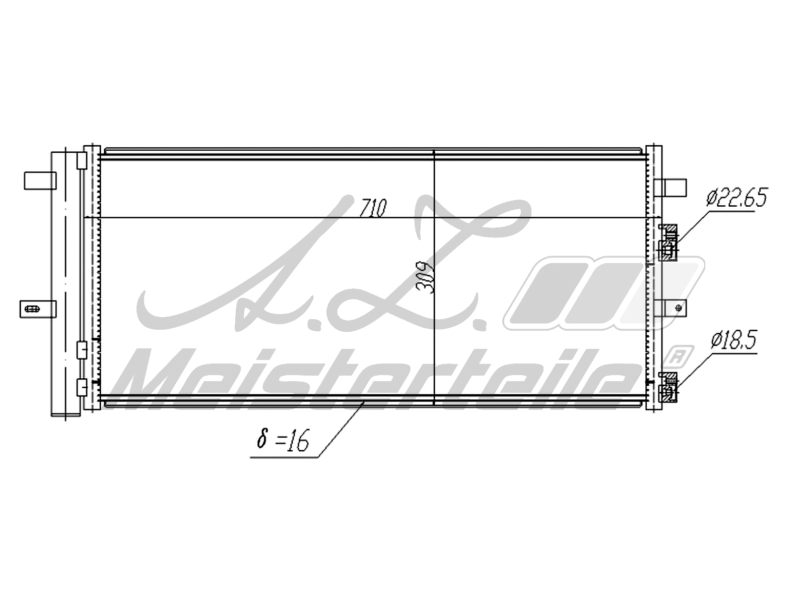 Condenser, air conditioning (AZMT-45-030-1310)
