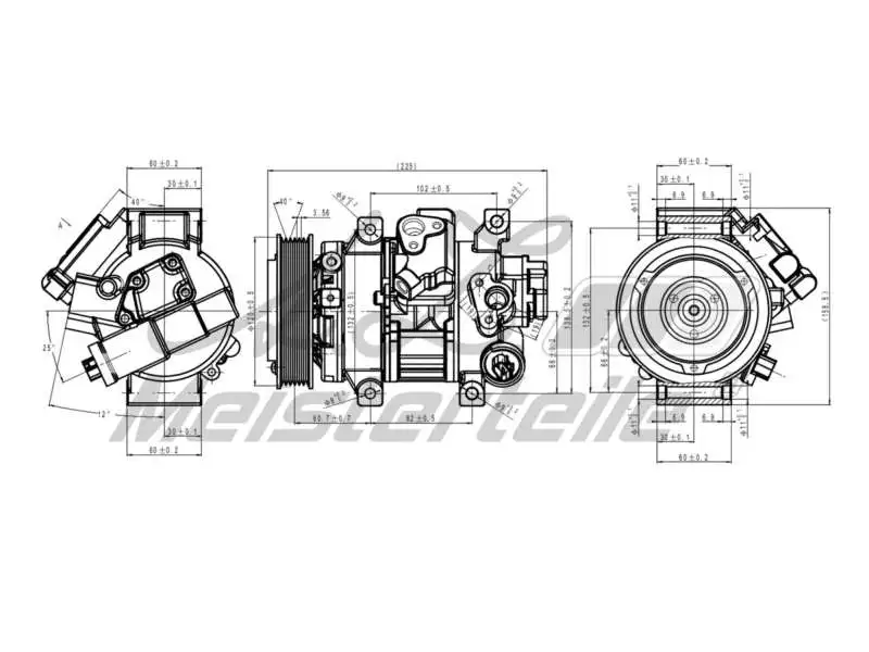Compressor, air conditioning (AZMT-45-041-1089)