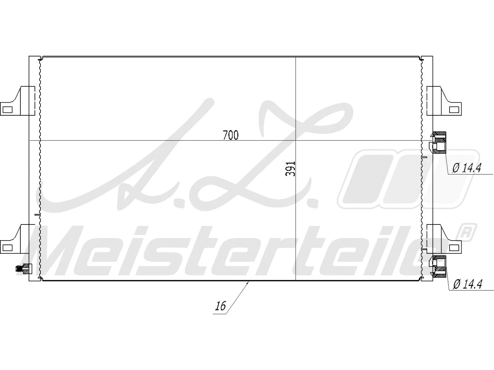 Condenser, air conditioning (AZMT-45-030-1213)