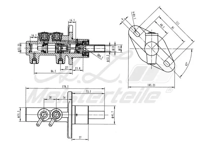 Brake Master Cylinder (AZMT-44-110-1067)