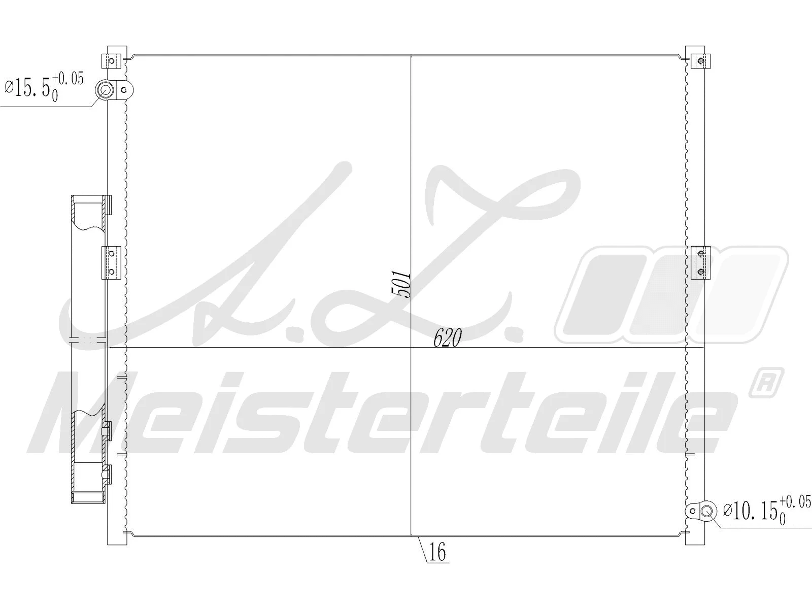 Condenser, air conditioning (AZMT-45-030-1614)