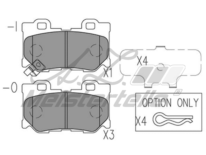 Brake Pad Set, disc brake (AZMT-44-022-1678)