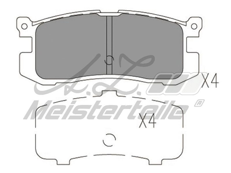 Brake Pad Set, disc brake (AZMT-44-022-2120)
