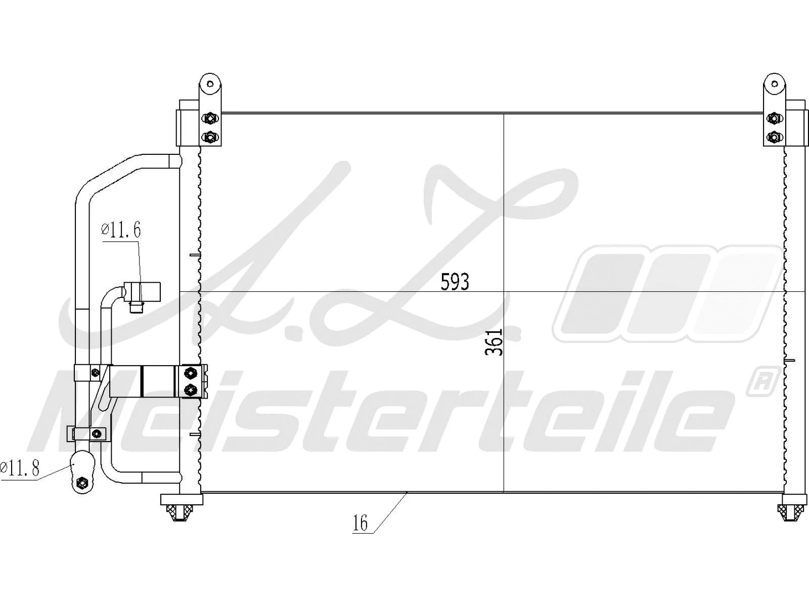 Condenser, air conditioning (AZMT-45-030-1153)