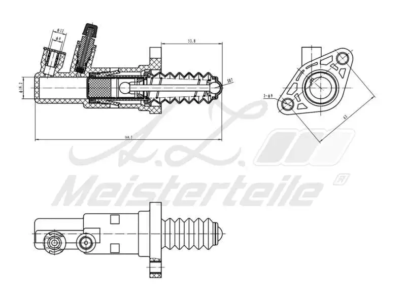 Slave Cylinder, clutch (AZMT-47-031-1037)
