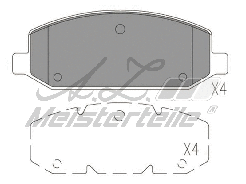 Brake Pad Set, disc brake (AZMT-44-022-2513)