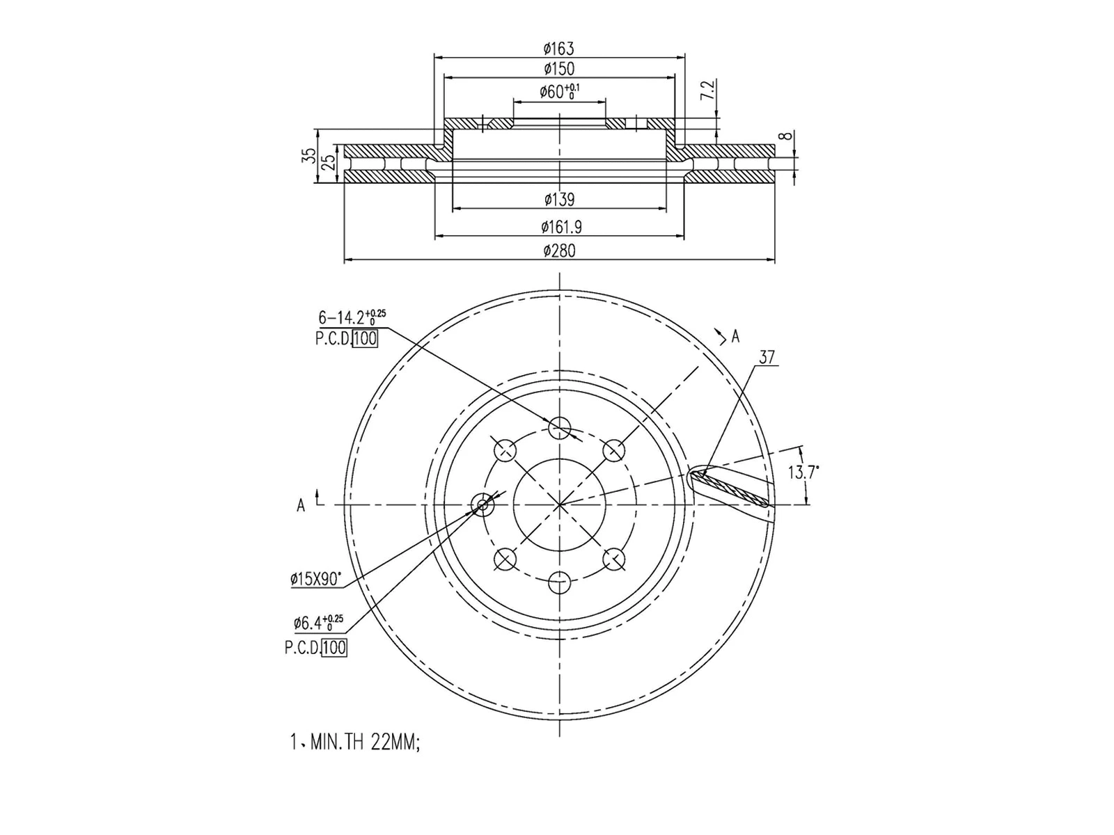 Brake Disc (AZMT-44-024-1142)