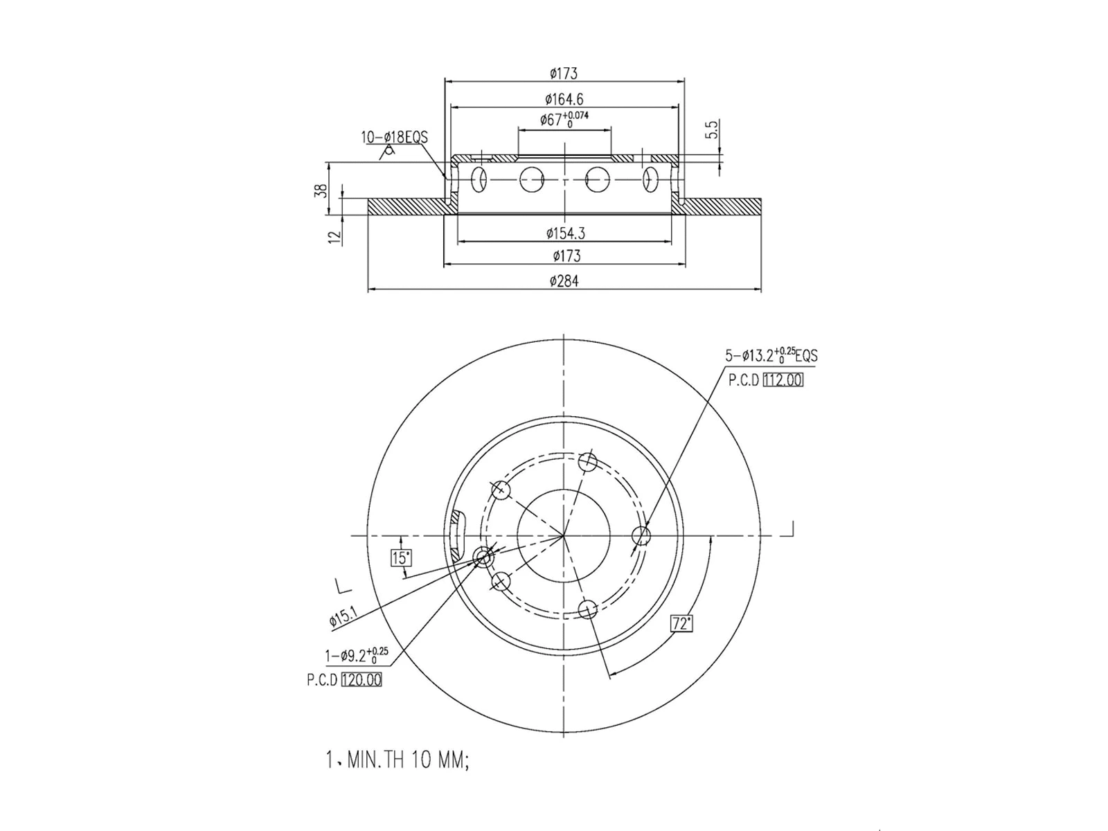 Brake Disc (AZMT-44-024-1465)
