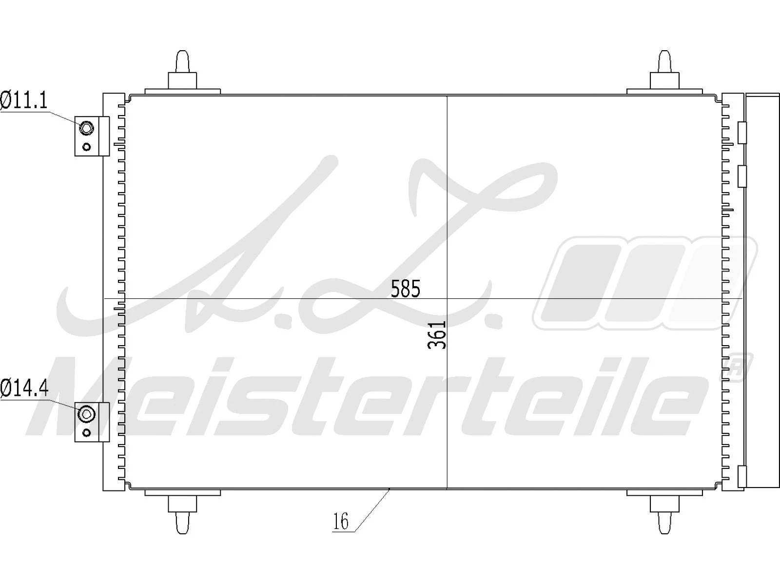 Condenser, air conditioning (AZMT-45-030-1440)