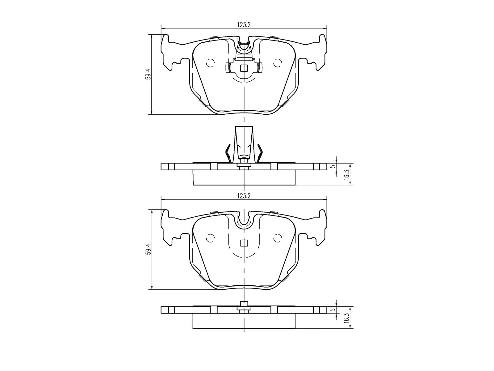 Brake Pad Set, disc brake (AZMT-44-022-1121)
