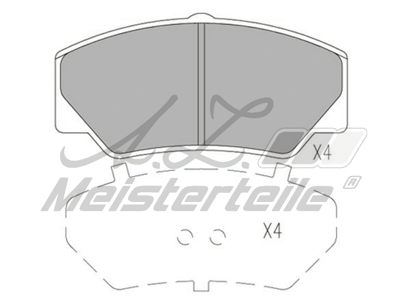 Brake Pad Set, disc brake (AZMT-44-022-1625)