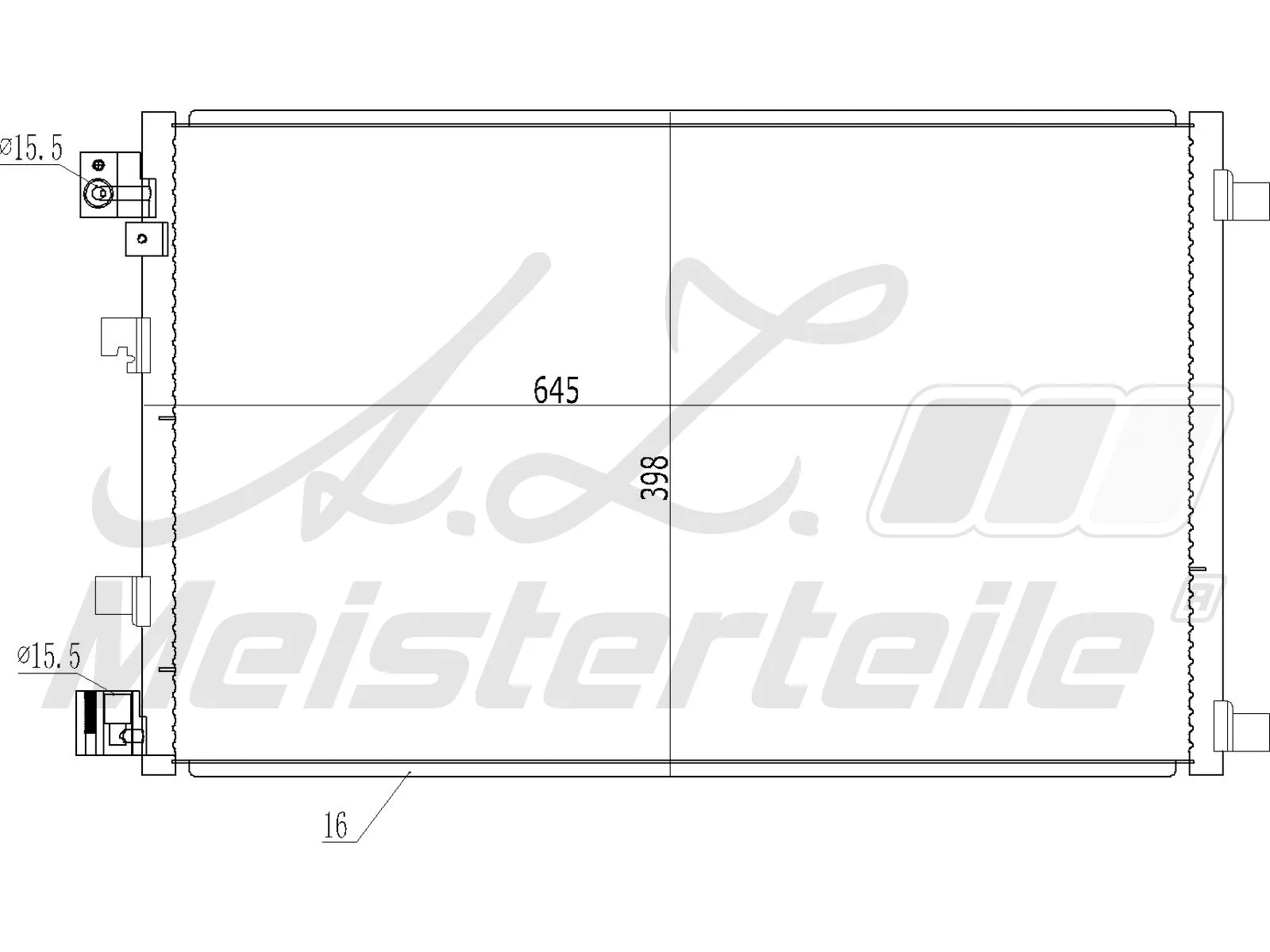 Condenser, air conditioning (AZMT-45-030-1371)