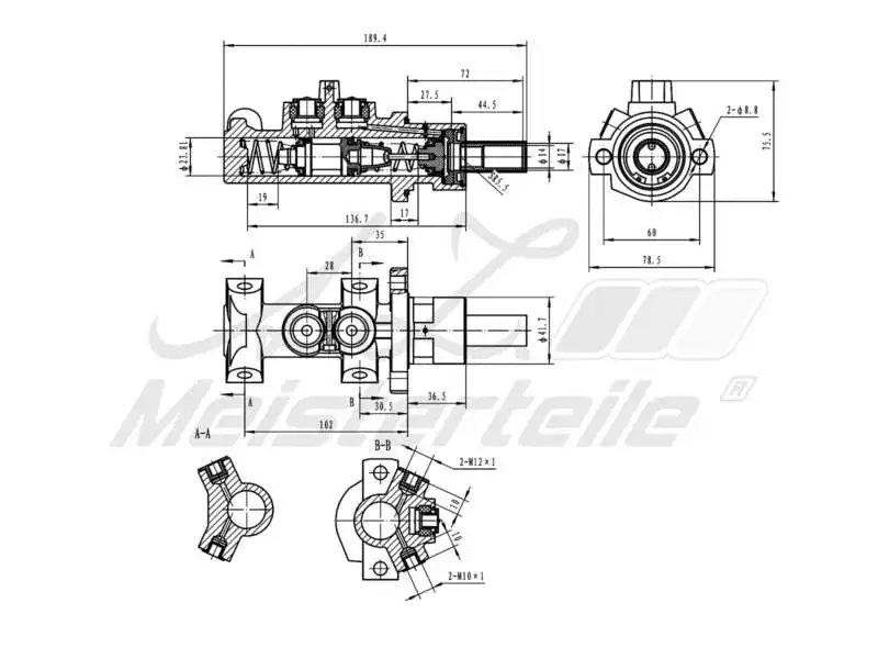 Brake Master Cylinder (AZMT-44-110-1122)
