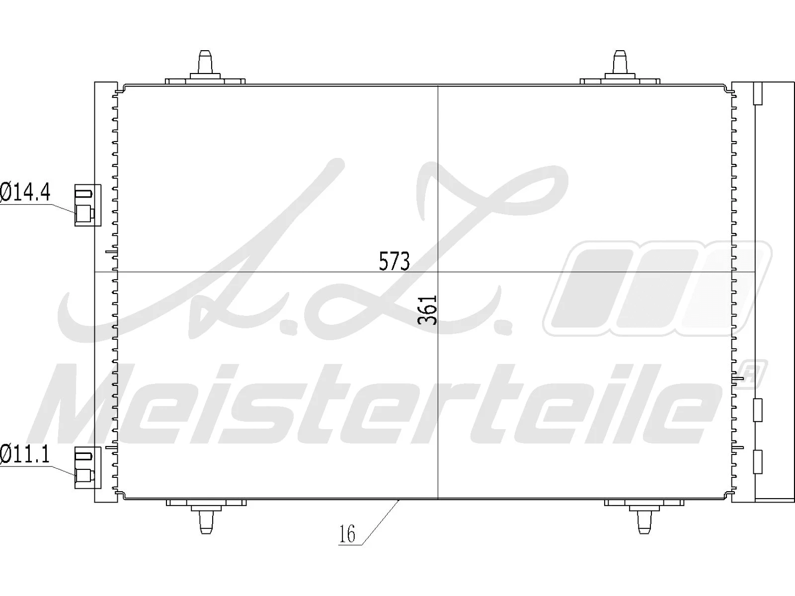 Condenser, air conditioning (AZMT-45-030-1437)