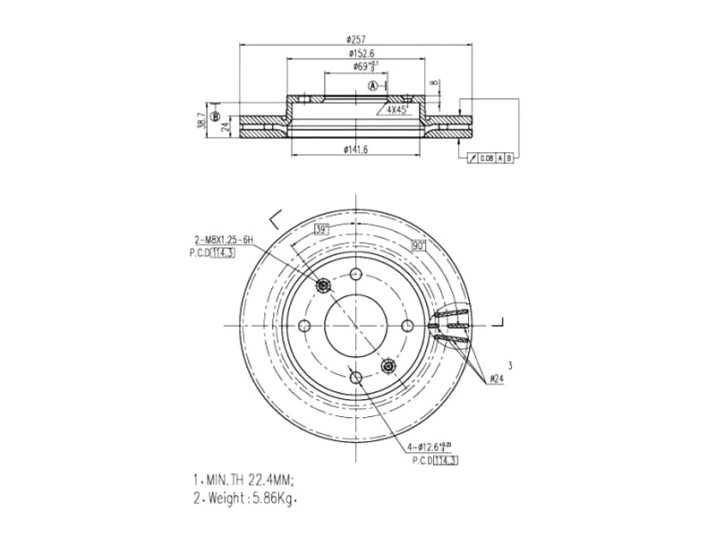 Brake Disc (AZMT-44-024-1162)