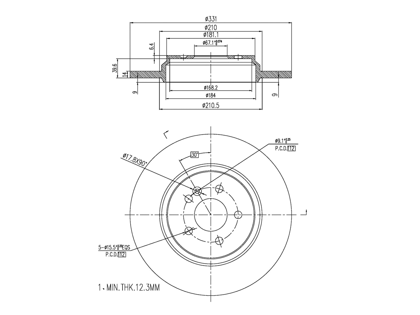 Brake Disc (AZMT-44-024-1051)