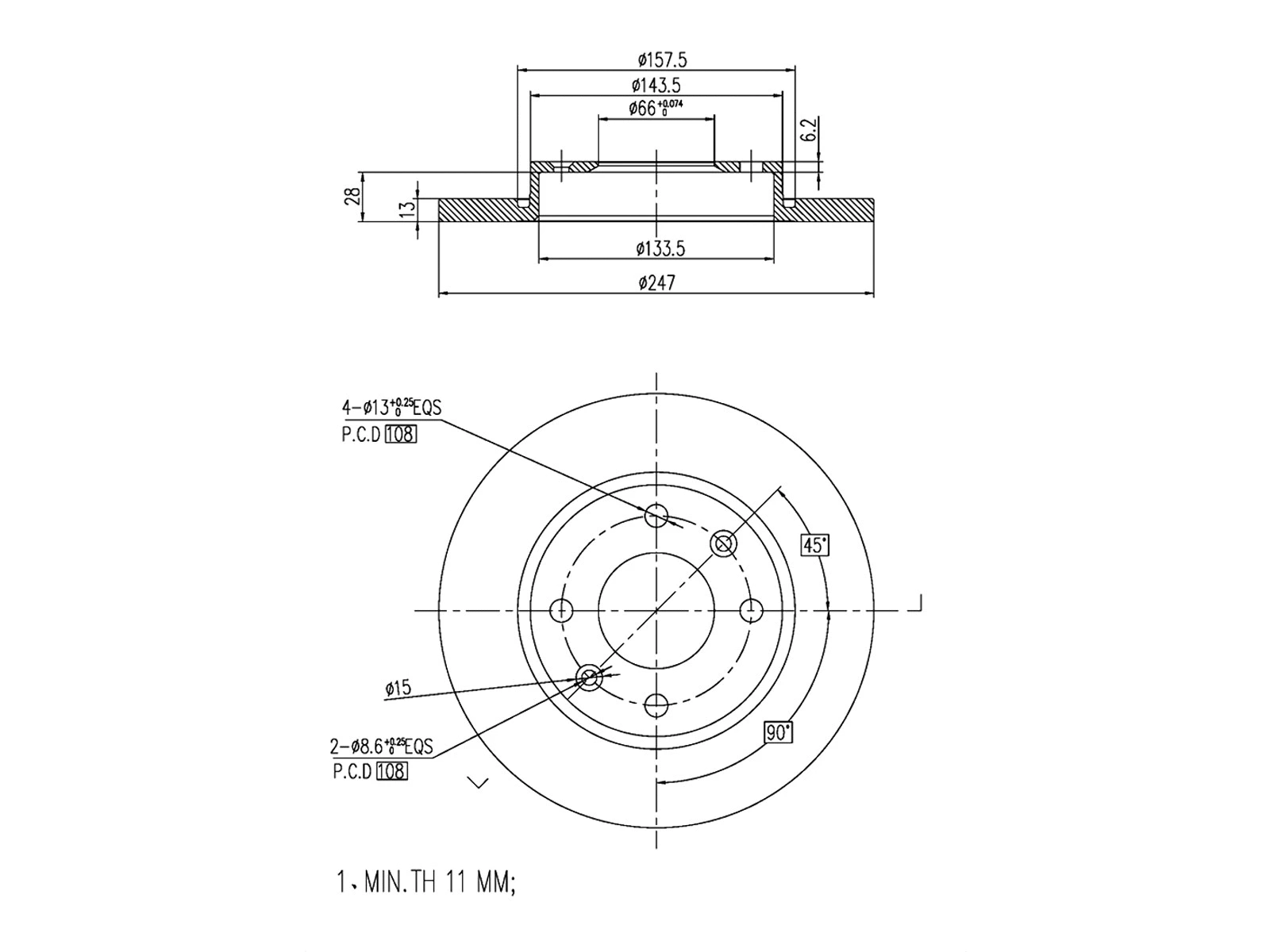Brake Disc (AZMT-44-024-1535)