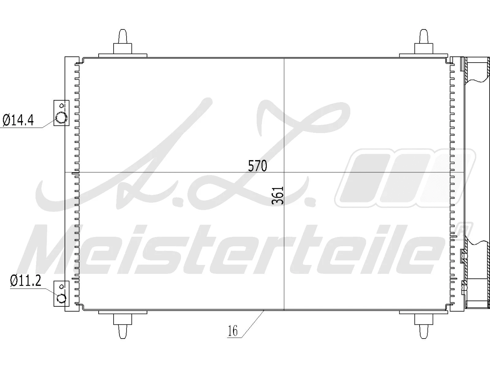 Condenser, air conditioning (AZMT-45-030-1044)