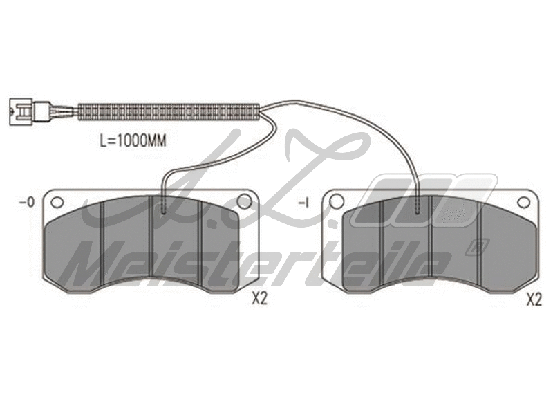 Brake Pad Set, disc brake (AZMT-44-022-2439)
