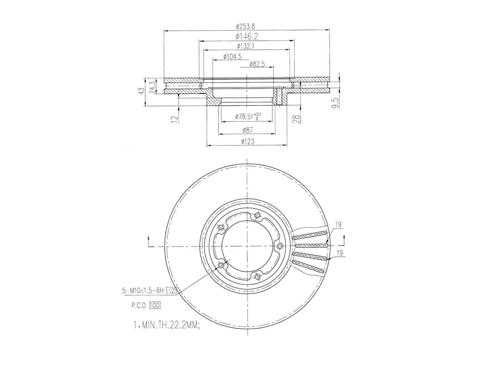 Brake Disc (AZMT-44-024-1516)