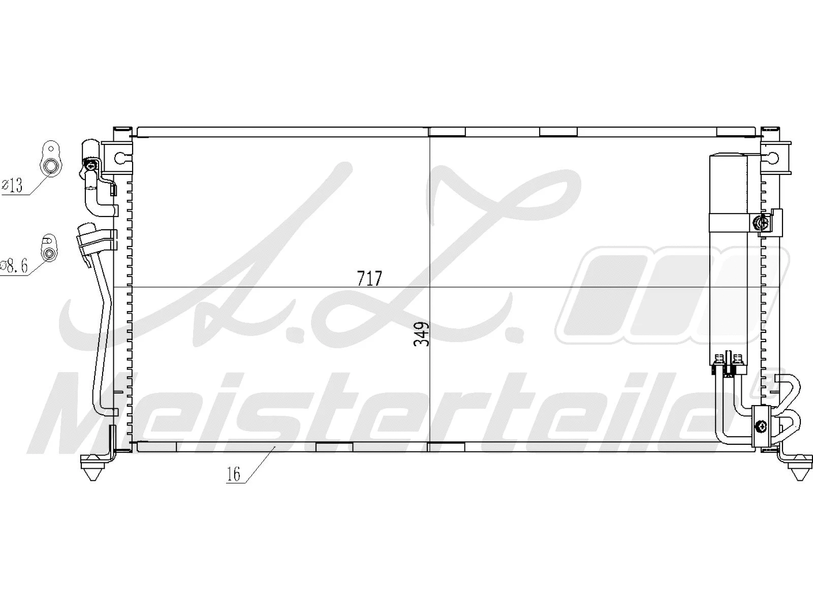 Condenser, air conditioning (AZMT-45-030-1216)
