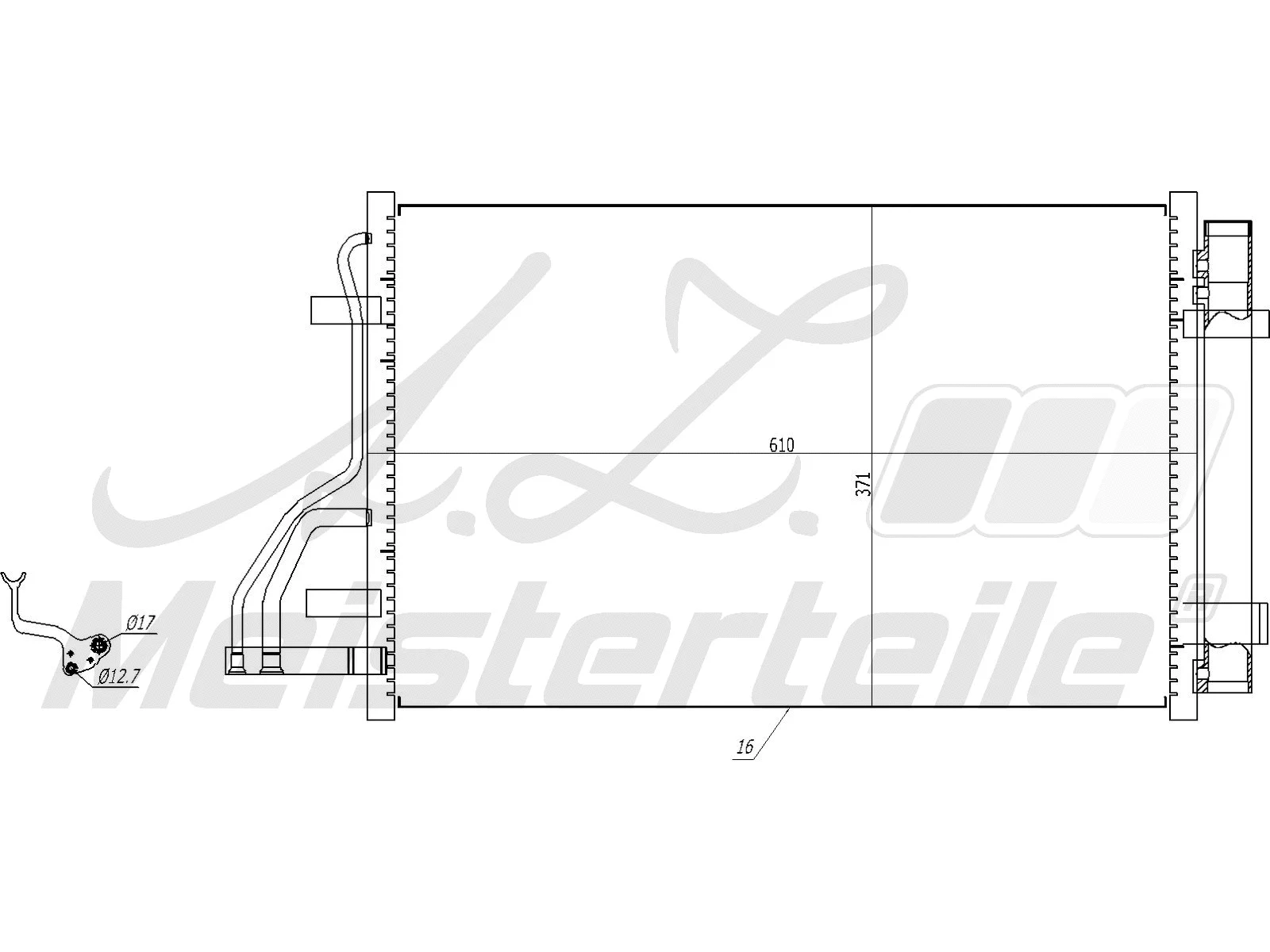 Condenser, air conditioning (AZMT-45-030-1126)