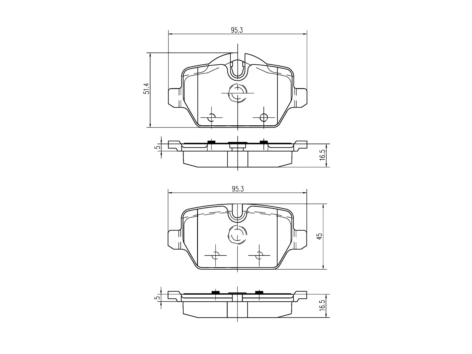 Brake Pad Set, disc brake (AZMT-44-022-1222)