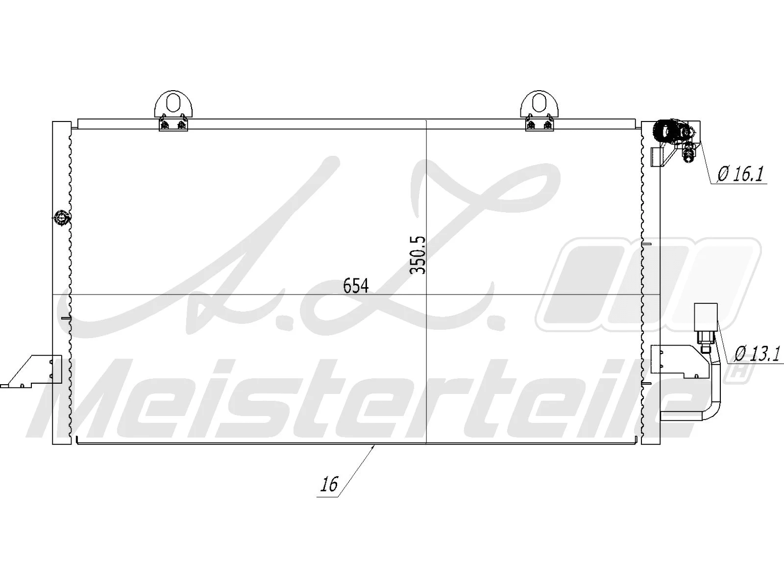 Condenser, air conditioning (AZMT-45-030-1365)