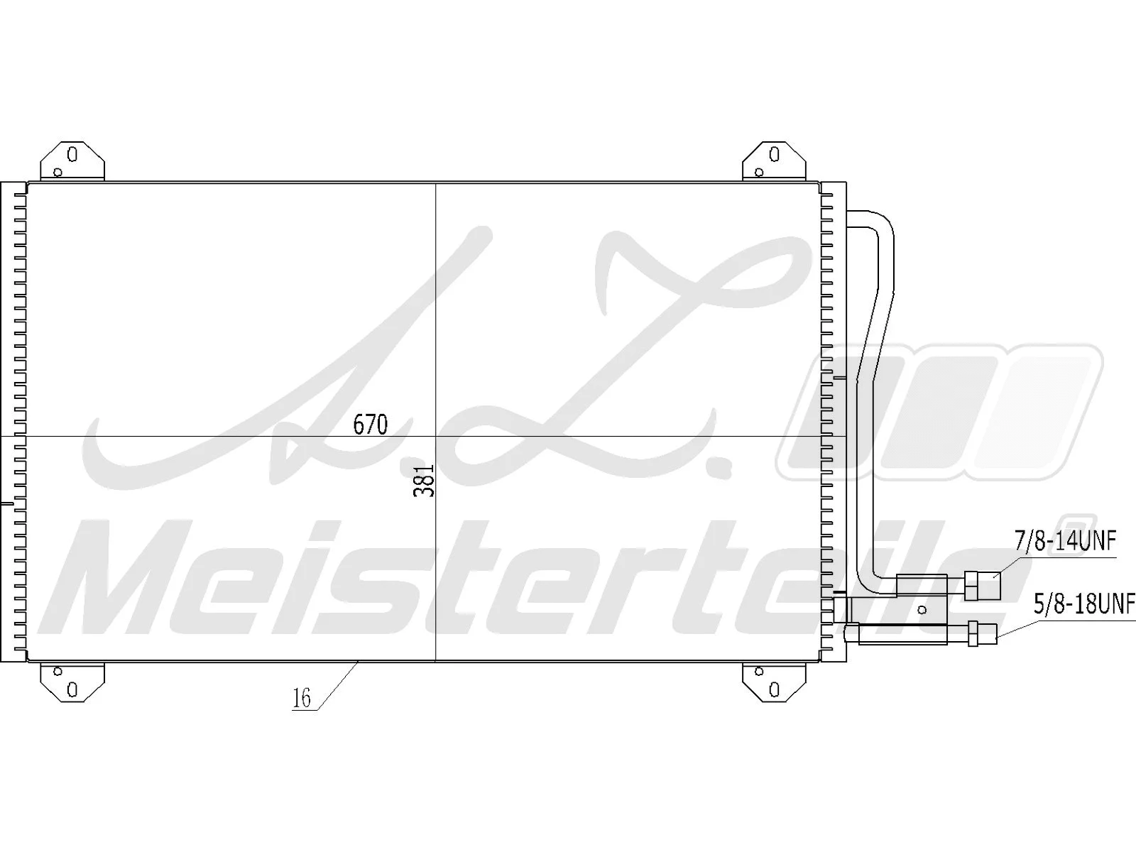 Condenser, air conditioning (AZMT-45-030-1079)