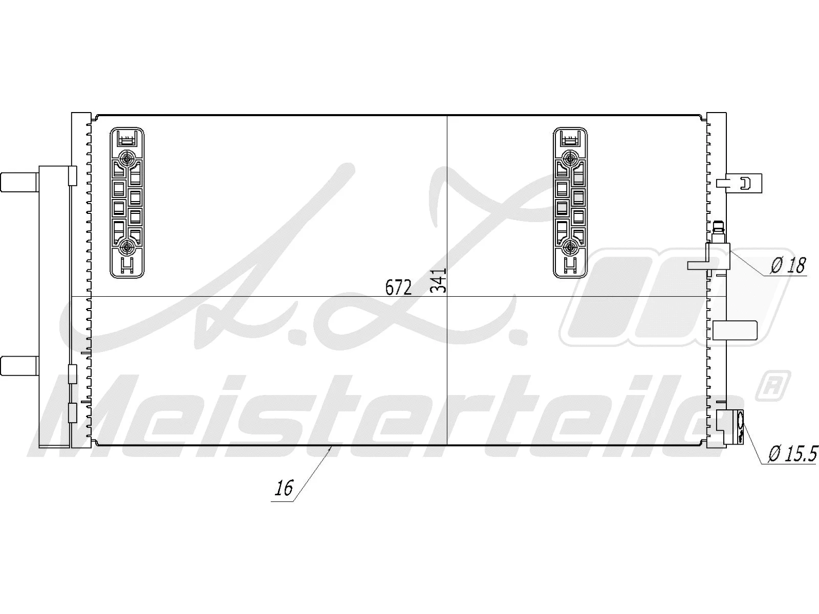 Condenser, air conditioning (AZMT-45-030-1290)