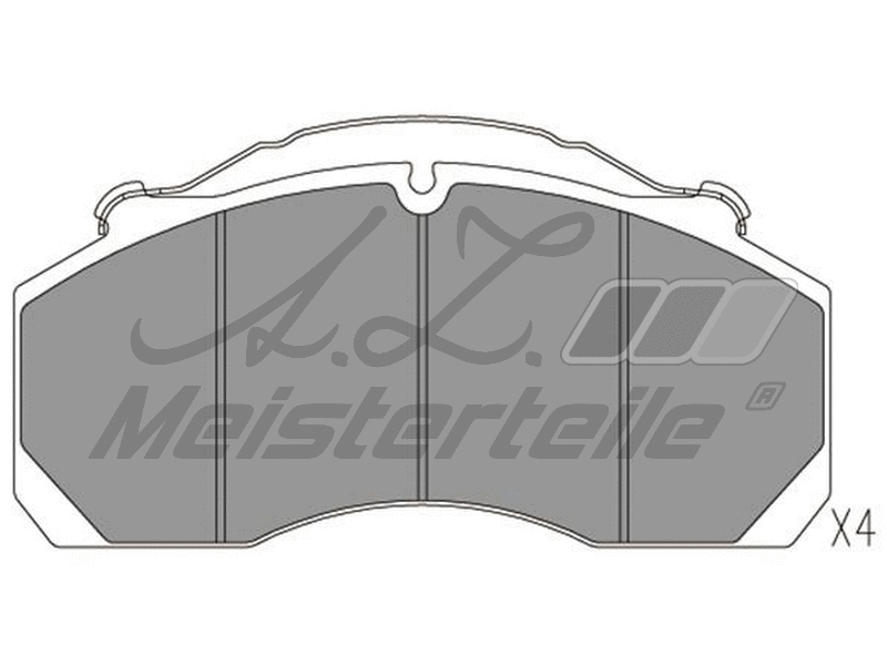 Brake Pad Set, disc brake (AZMT-44-022-2369)