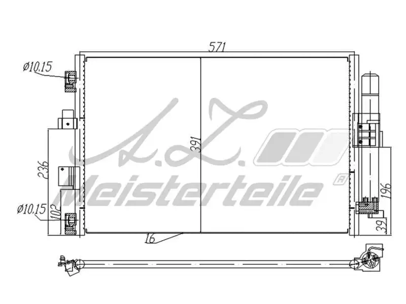 Condenser, air conditioning (AZMT-45-030-1678)