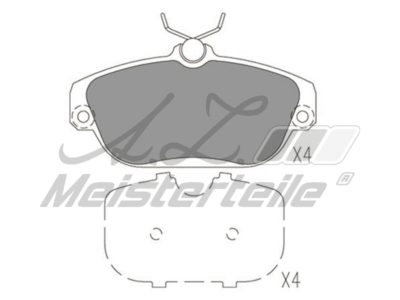 Brake Pad Set, disc brake (AZMT-44-022-1819)
