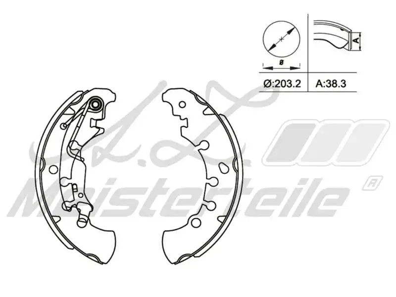 Brake Shoe Set (AZMT-44-026-1339)
