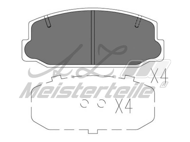 Brake Pad Set, disc brake (AZMT-44-022-2209)