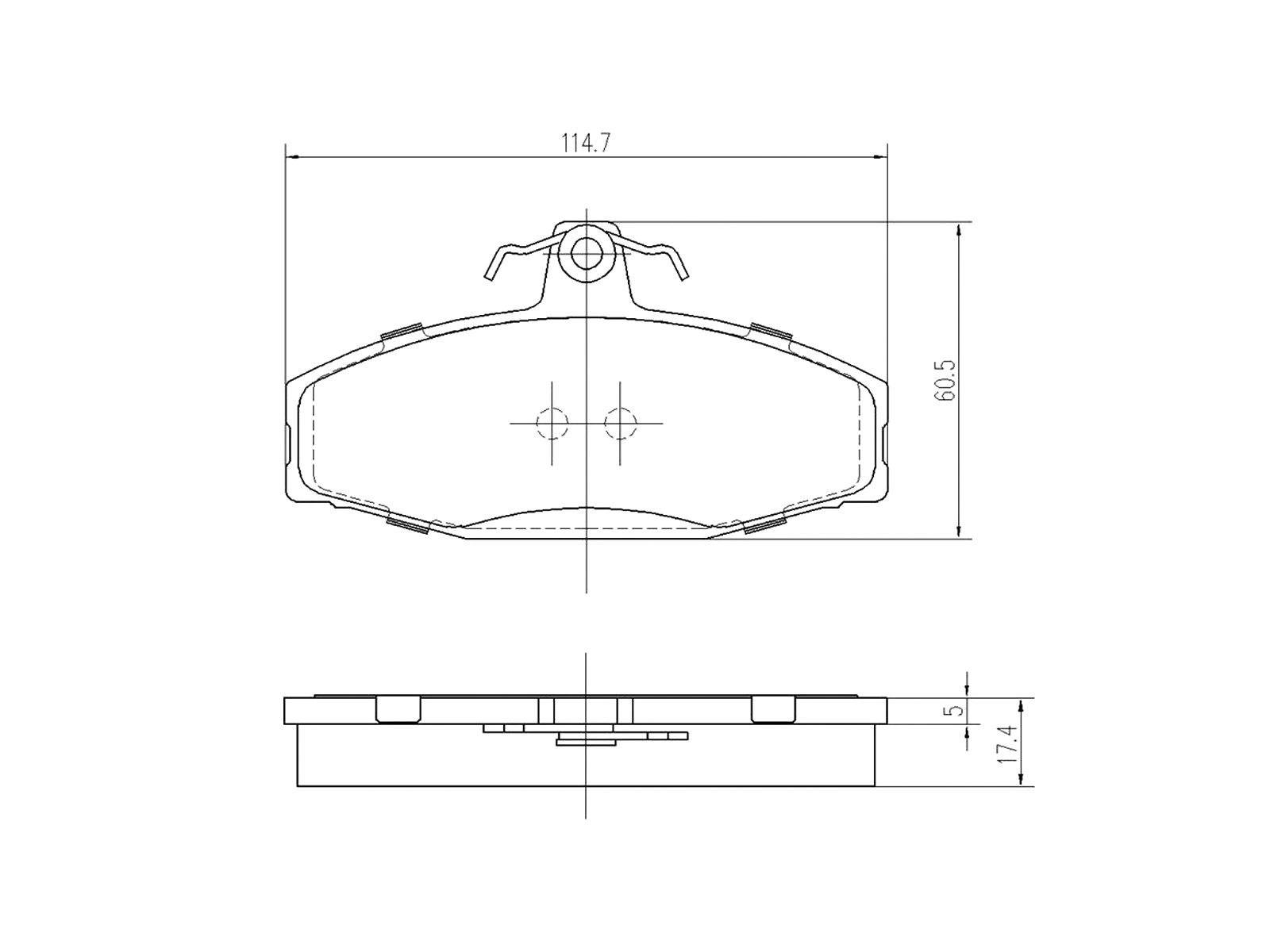 Brake Pad Set, disc brake (AZMT-44-022-1373)