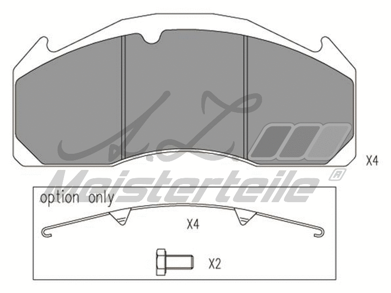 Brake Pad Set, disc brake (AZMT-44-022-2446)